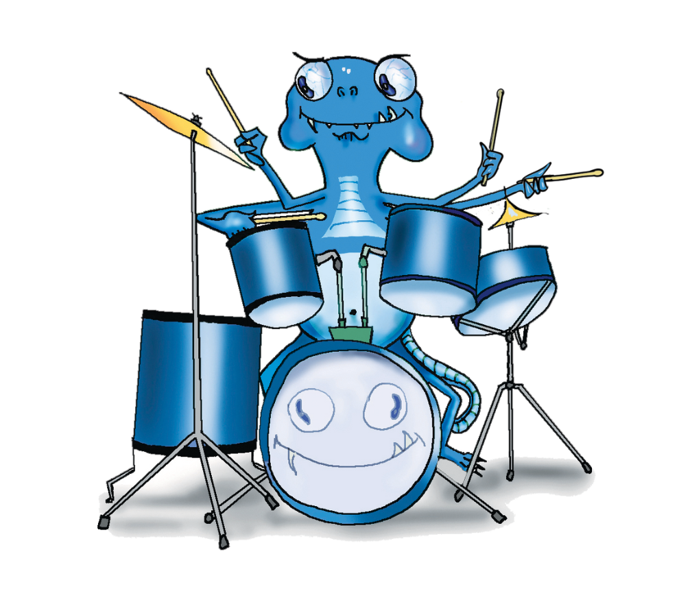 Bluball - the blue monster.
Bluball is not "that" bright,
yet he thinks - he can get everything right.
But he just doesn't understand 
why nothing around him - goes as planned.
